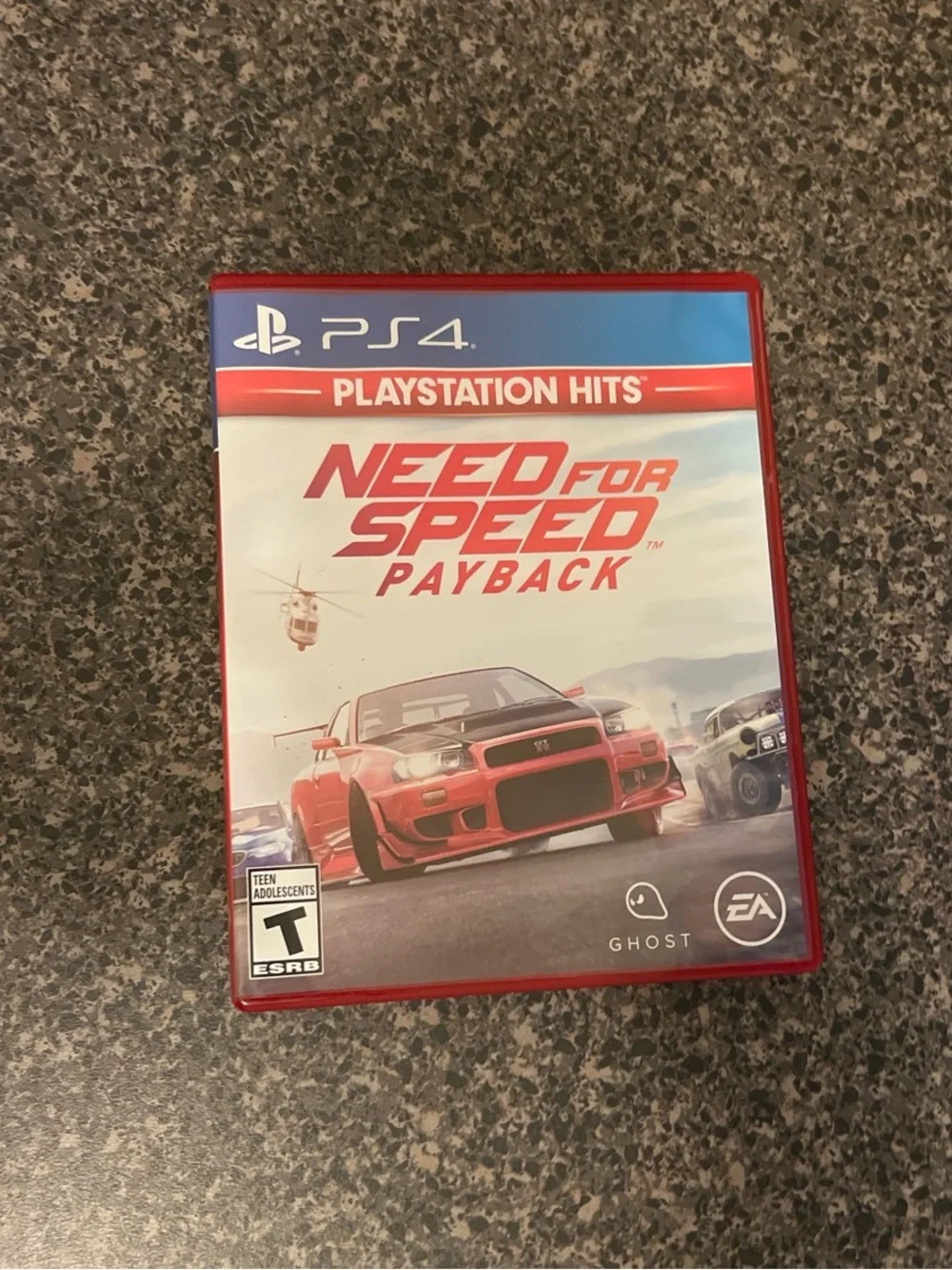 Sony PS4 Need for Speed Payback - Red and Blue Cover